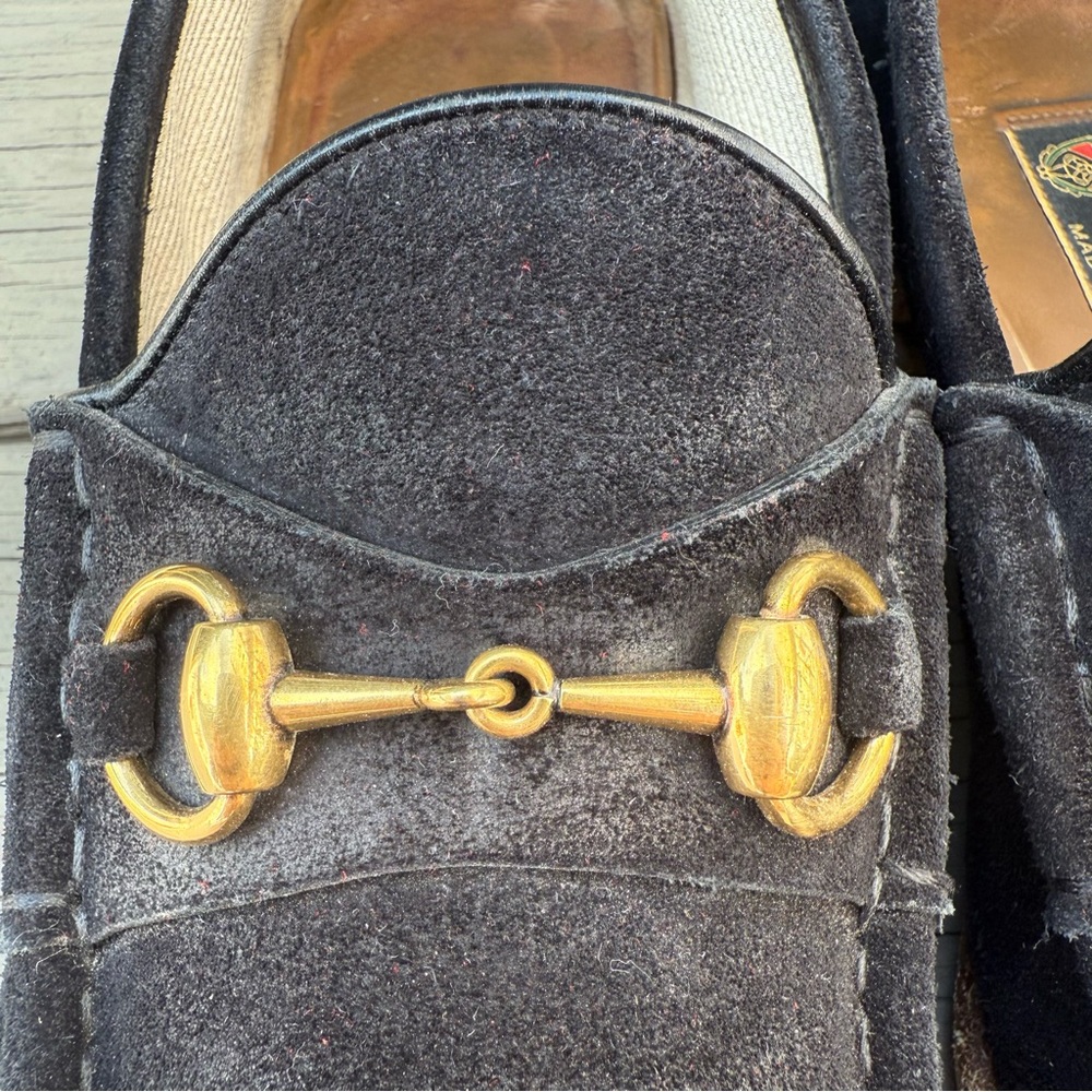 Gucci Horsebit 1953 loafers in black suede size 9 - Picture 6 of 16